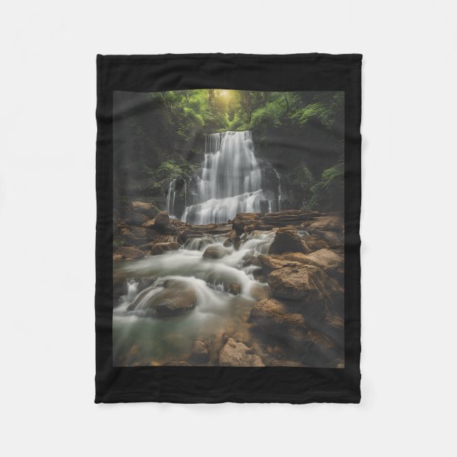 Waterfall Style Life_ Pastel Falls And Nature Call Fleece Blanket (Front)