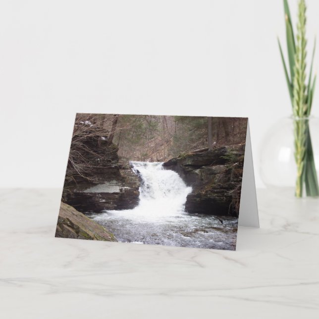 Waterfall Sympathy Card (Front)