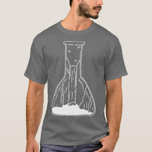 Waterfall Test Tube Science Lineart Premium T-Shirt