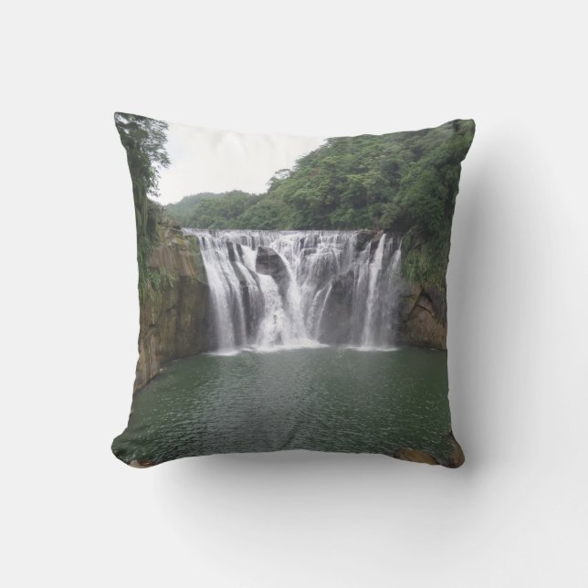 Waterfall  Throw Pillow (Front)