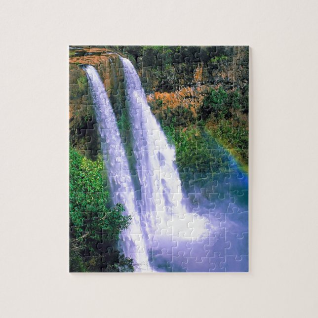 Waterfall Wailua Kauai Hawaii Jigsaw Puzzle (Vertical)