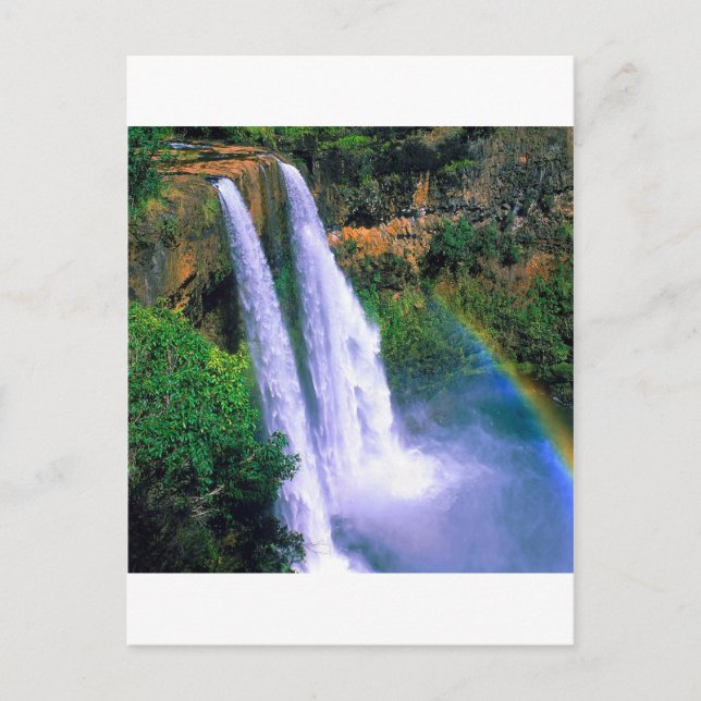 Waterfall Wailua Kauai Hawaii Postcard (Front)