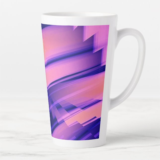 WATERFALL WATER ABSTRACT LATTE MUG (Right)