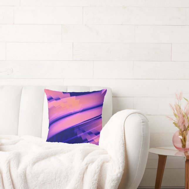 WATERFALL WATER ABSTRACT THROW PILLOW (Couch)
