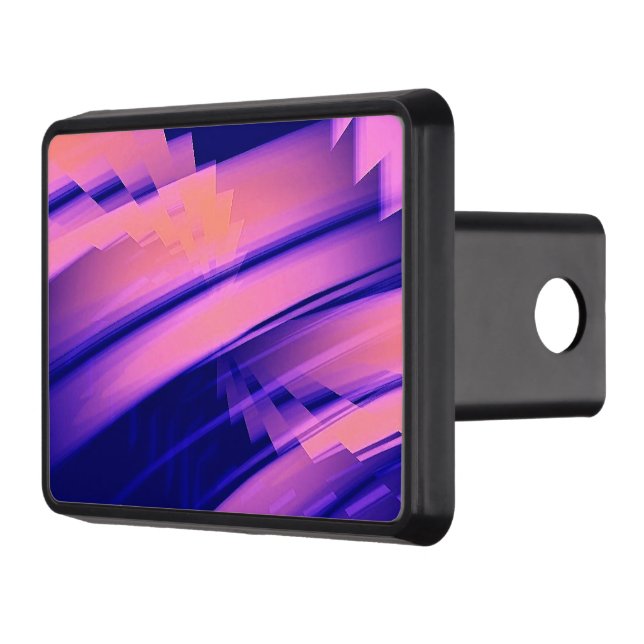 WATERFALL WATER ABSTRACT TRAILER HITCH COVER (Left)