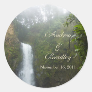 Waterfall Wedding Envelope Seal