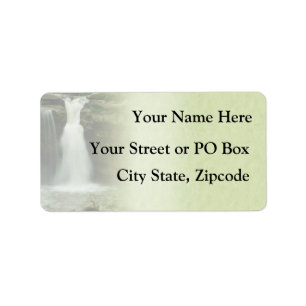 Waterfall Wedding Return Address Labels