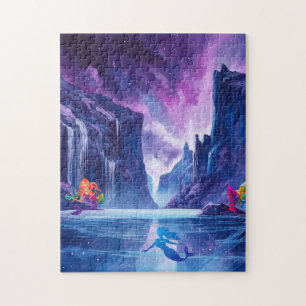 waterfall with mermaids jigsaw puzzle