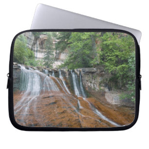 Waterfall, Zion National Park, Utah, USA Laptop Sleeve