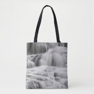 WATERFALLS AND BLACK AND GRAY WATERFALLS TOTE BAG