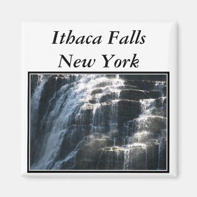 Waterfalls at Ithaca Falls New York Magnet (Front)