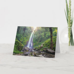 Waterfalls Bali, Indonesia Card