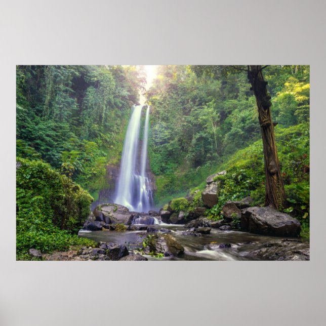 Waterfalls | Bali, Indonesia Poster (Front)