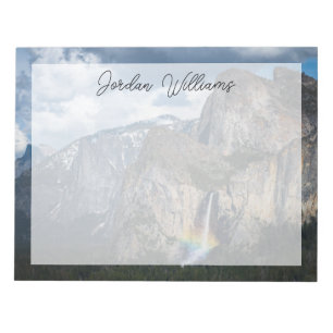 Waterfalls   Bridal Veil Falls Yosemite California Notepad