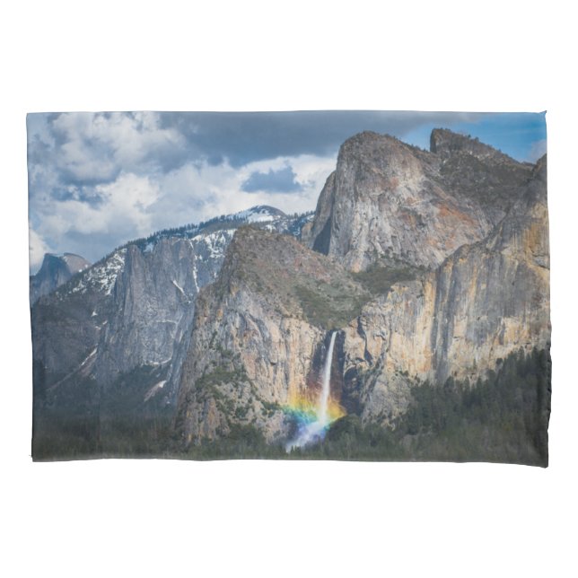 Waterfalls | Bridal Veil Falls Yosemite California Pillowcase (Front)