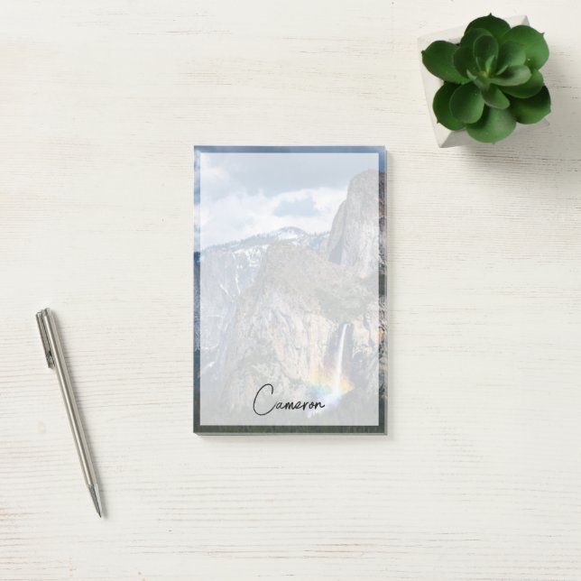 Waterfalls | Bridal Veil Falls Yosemite California Post-it Notes (Office)