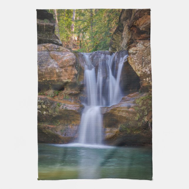 Waterfalls | Cedar Falls, Ohio Kitchen Towel (Vertical)