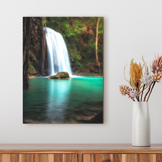 Waterfalls | Erawan Waterfall, Thailand Canvas Print (Creator Uploaded)