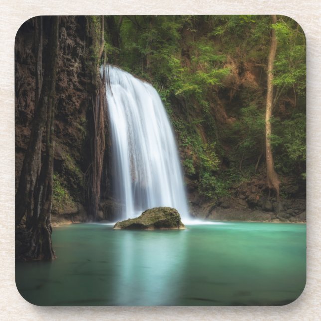 Waterfalls | Erawan Waterfall, Thailand Coaster (Front)