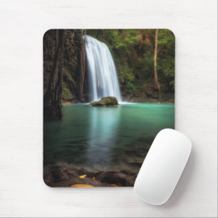 Waterfalls Erawan Waterfall, Thailand Mouse Pad