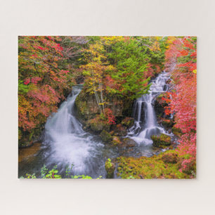 Waterfalls Faucet Waterfalls Nikko Japan Fall Jigsaw Puzzle