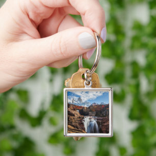 Waterfalls   Fitz Roy Mountain, Argentina Keychain