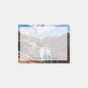 Waterfalls Fitz Roy Mountain, Argentina Post-it Notes