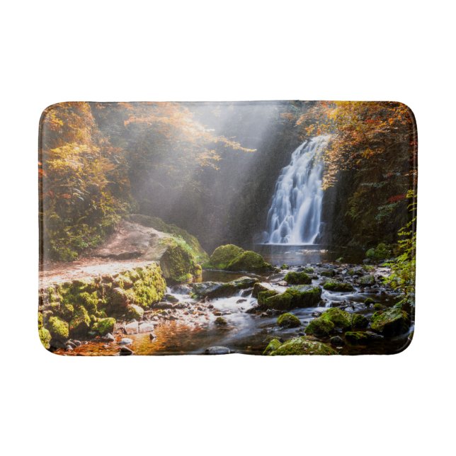 Waterfalls | Gleno, Northern Ireland Bath Mat (Front)