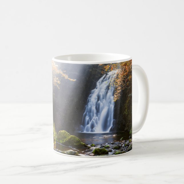 Waterfalls | Gleno, Northern Ireland Coffee Mug (Front Right)