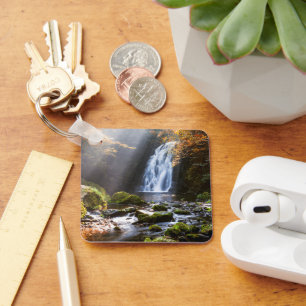 Waterfalls   Gleno, Northern Ireland Keychain