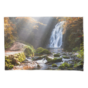Waterfalls Gleno, Northern Ireland Pillowcase