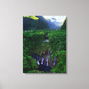 Waterfalls   Grand Galet Falls Canvas Print