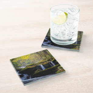 Waterfalls Great Smoky Mountain National Park Glass Coaster