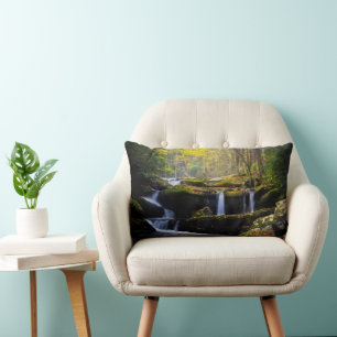 Waterfalls Great Smoky Mountain National Park Lumbar Pillow