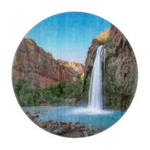 Waterfalls Havasu Falls at Sunset Cutting Board