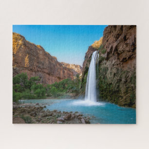 Waterfalls   Havasu Falls at Sunset Jigsaw Puzzle