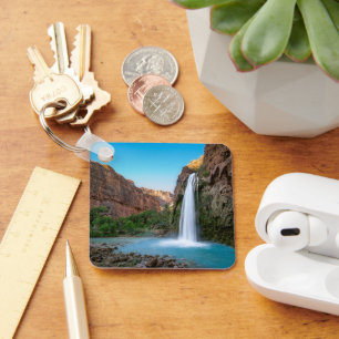 Waterfalls   Havasu Falls at Sunset Keychain