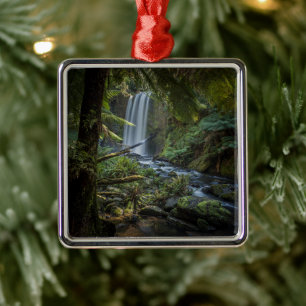 Waterfalls Hopetoun Falls, New Zealand Metal Ornament