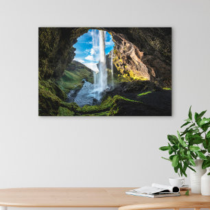 Waterfalls   Icelandic Waterfall Canvas Print