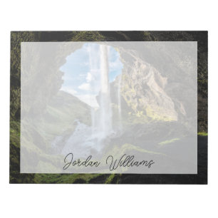 Waterfalls Icelandic Waterfall Notepad