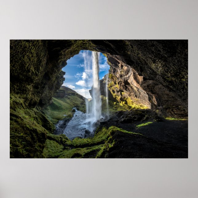 Waterfalls | Icelandic Waterfall Poster (Front)
