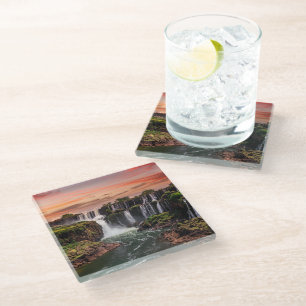 Waterfalls   Iguacu National Park Glass Coaster
