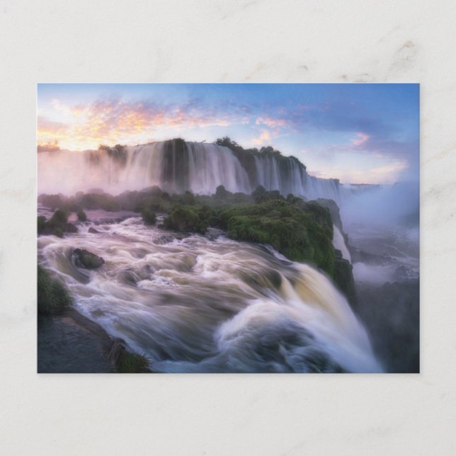 Waterfalls | Iguazu Waterfall, Brazil Postcard (Front)