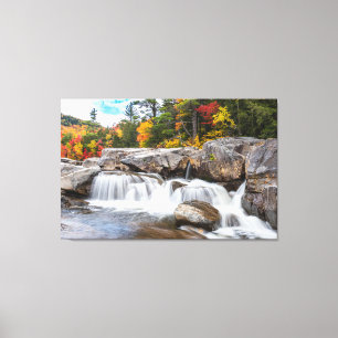 Waterfalls in Autumn Canvas Print