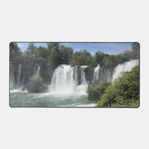 Waterfalls in Bosnia and Herzegovina on a Desk Mat