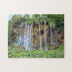 Waterfalls in Plitvice National Park - Croatia Jigsaw Puzzle