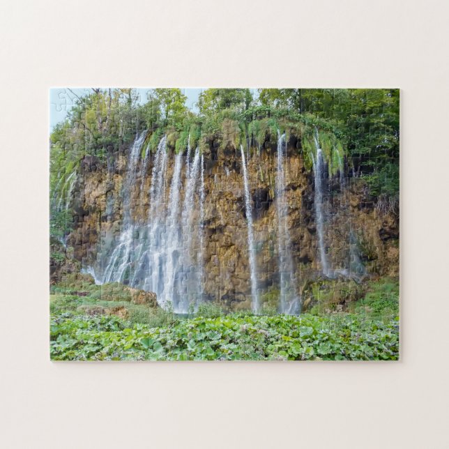 Waterfalls in Plitvice National Park - Croatia Jigsaw Puzzle (Horizontal)