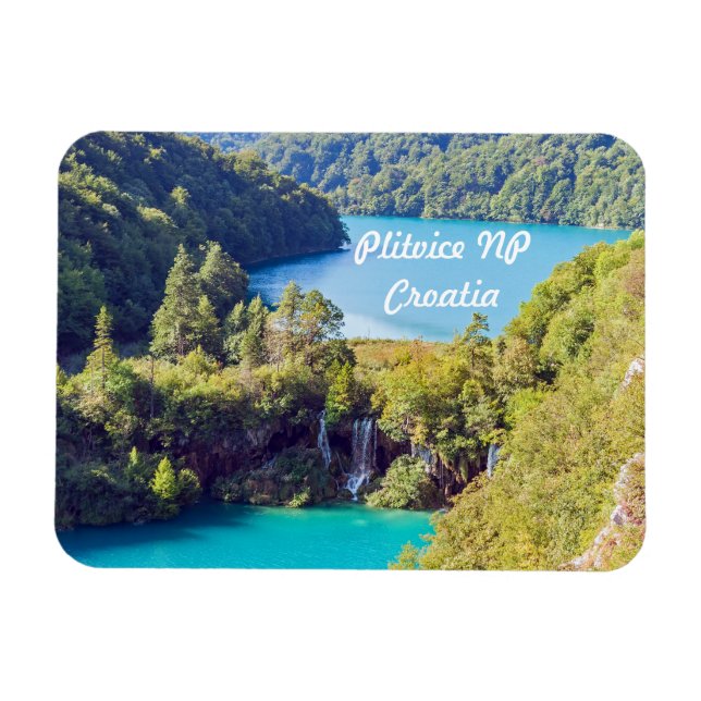 Waterfalls in Plitvice National Park - Croatia Magnet (Horizontal)
