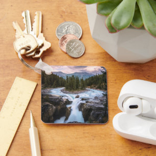 Waterfalls   Jasper National Park, Canada Keychain