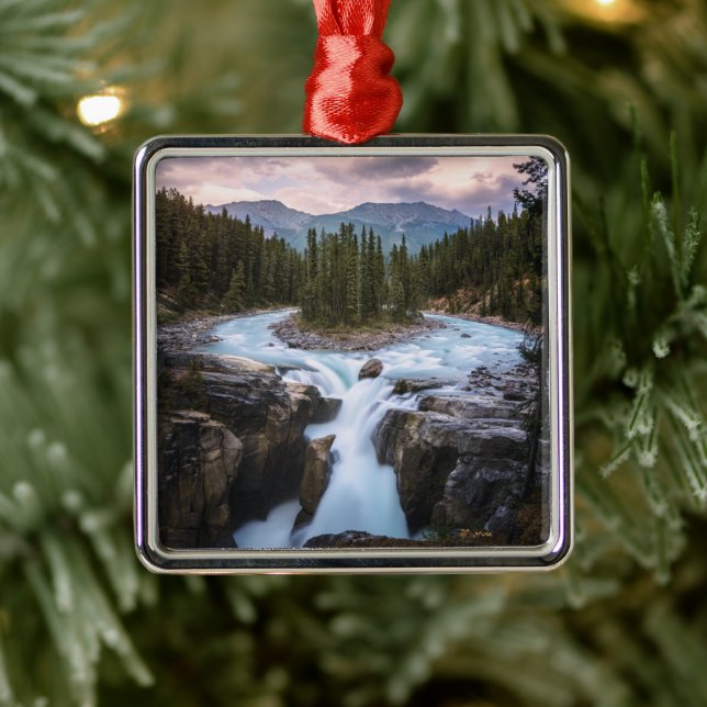 Waterfalls | Jasper National Park, Canada Metal Ornament (Tree)